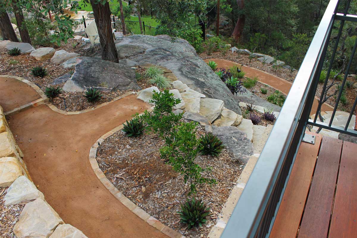 Blaxland Pathways Sandstone Stairs Walls