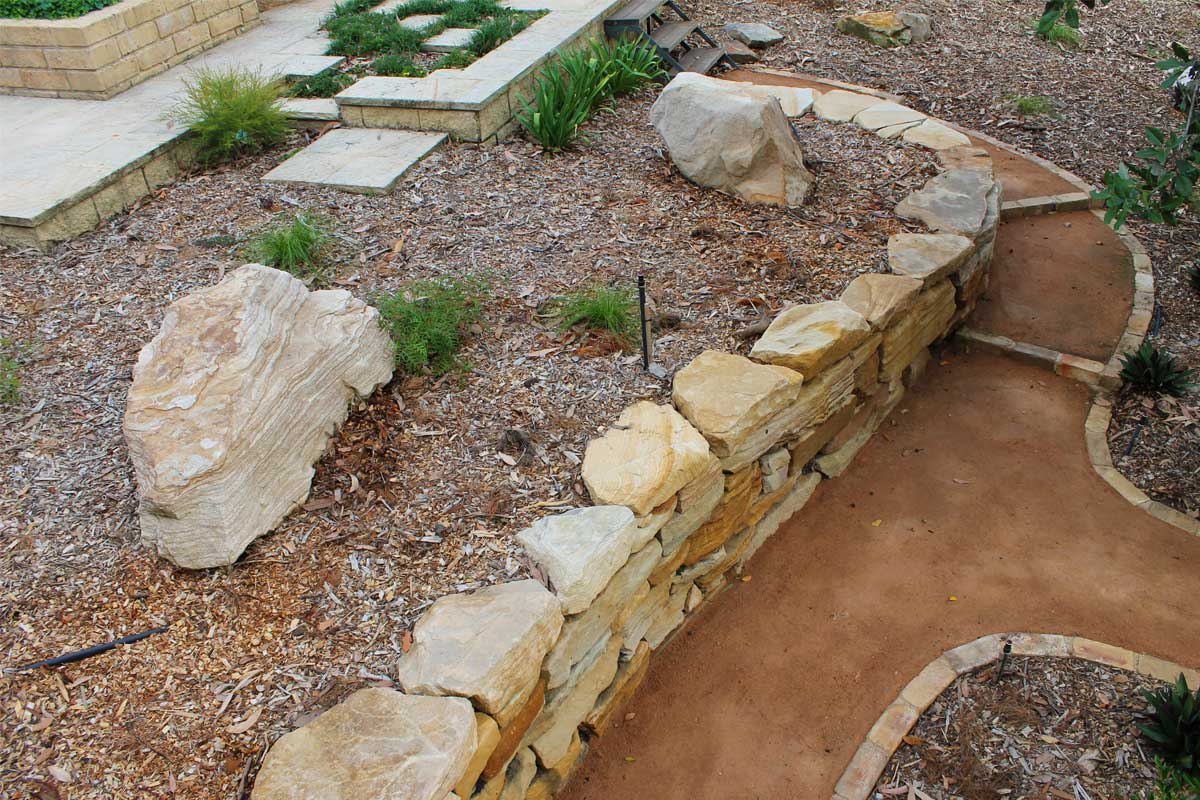 Blaxland Pathways Sandstone Stairs Walls