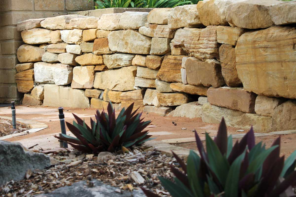 Blaxland Landscaping Sandstone Wall