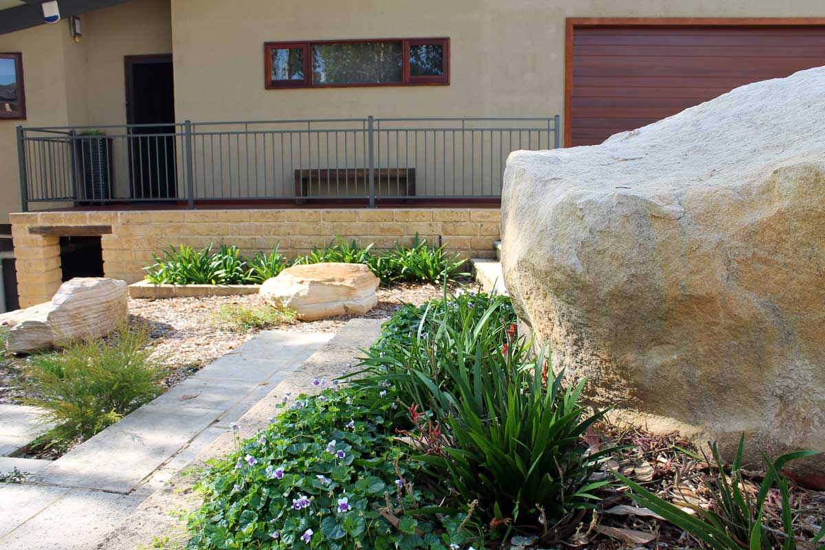 Blaxland Landscaping Sandstone Feature Garden Boulder