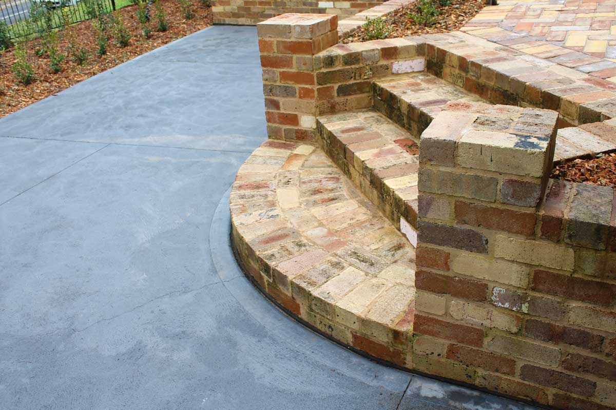 Landscaping Springwood Driveway Brick Stairs