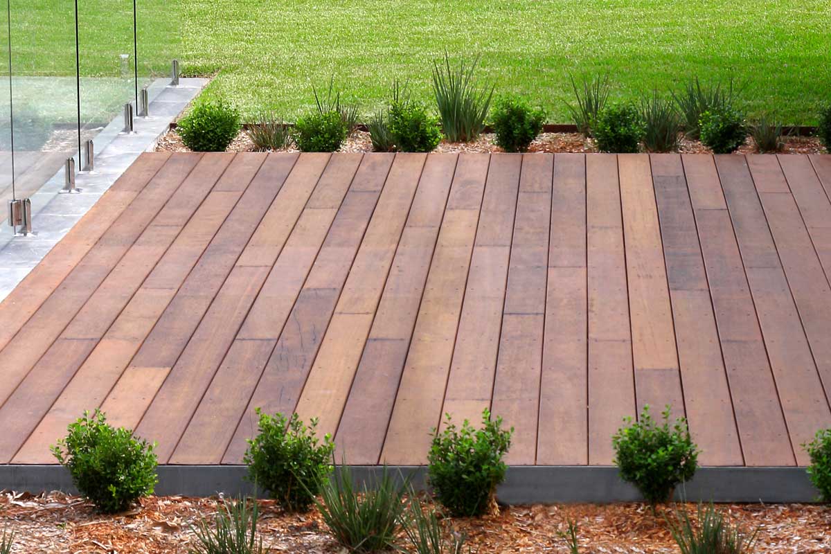 Landscaping Timber Courtyard