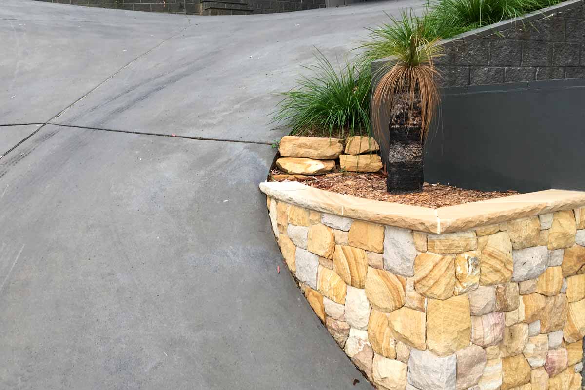 Landscaping Driveways Garden on Steep Driveway