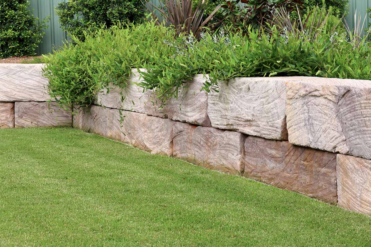 Landscaping Retaining Walls Sandstone Log Wall