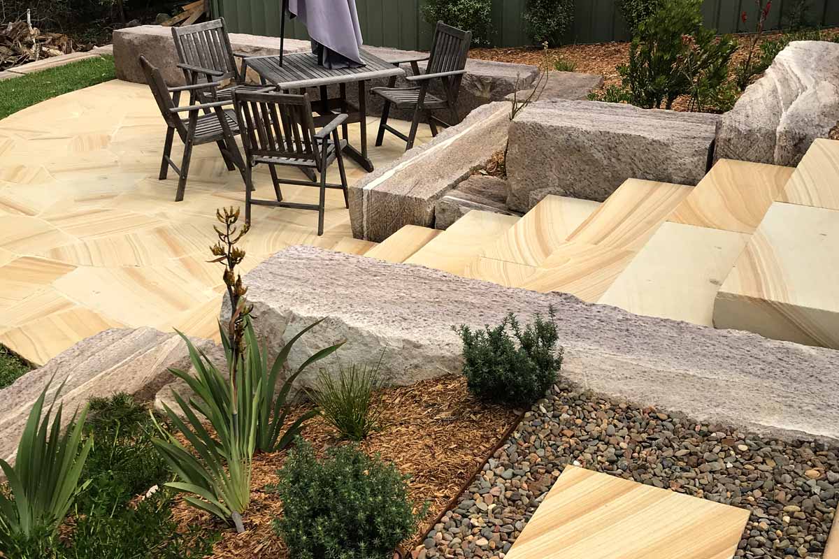 Landscaping Retaining Walls Sandstone Log