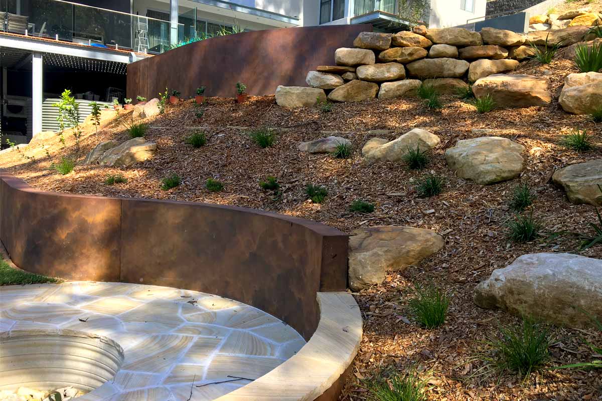 Landscaping Retaining Walls Sandstone Boulders