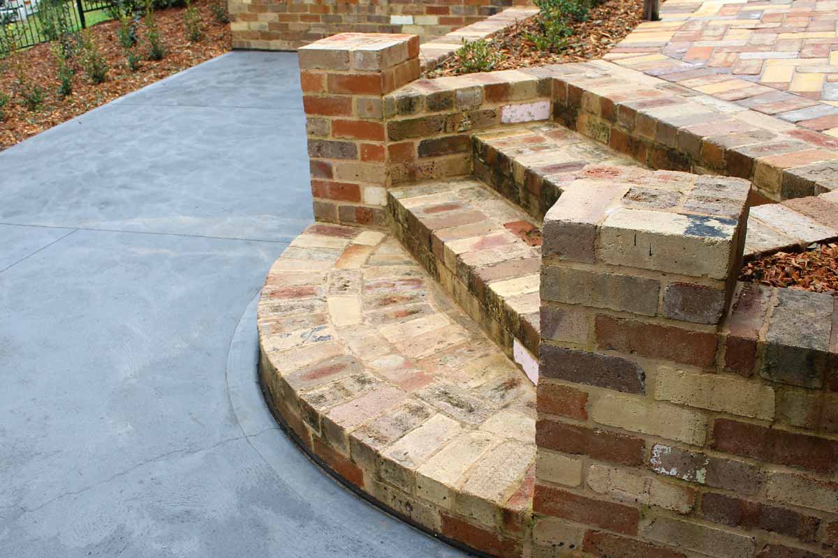 Landscaping Stairs Brick Stairs