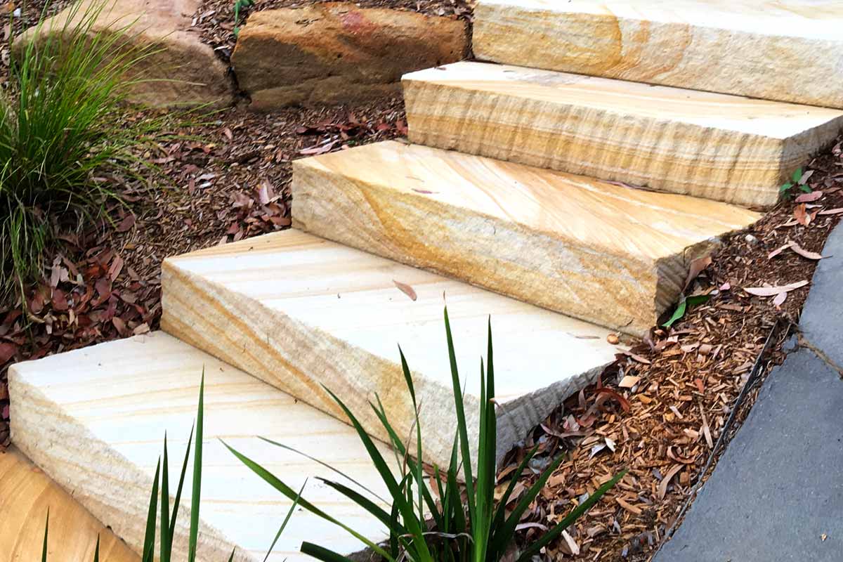 Landscaping Stairs Sandstone