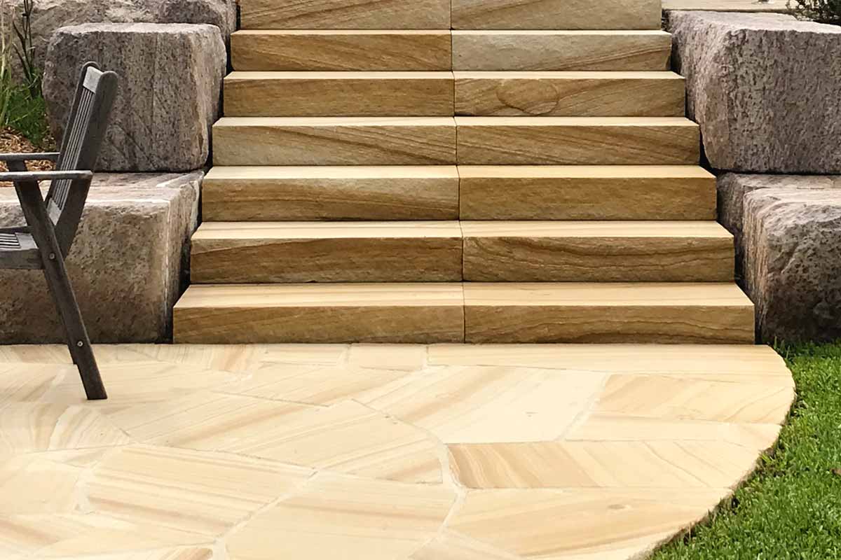 Landscaping Stairs Sandstone