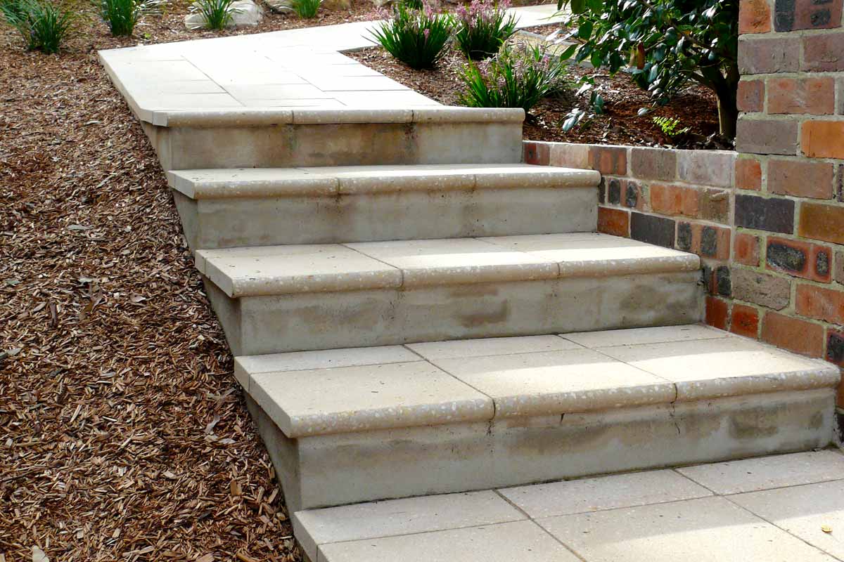 Landscaping Stairs Paved Stairs