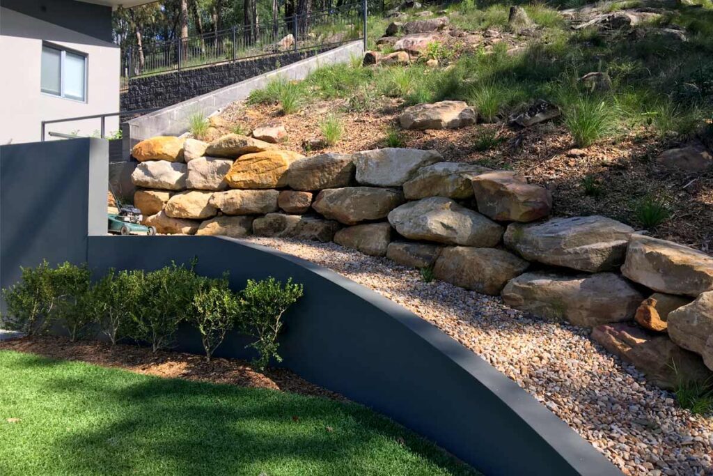Steep Block Landscape Design | The Landscaped Garden