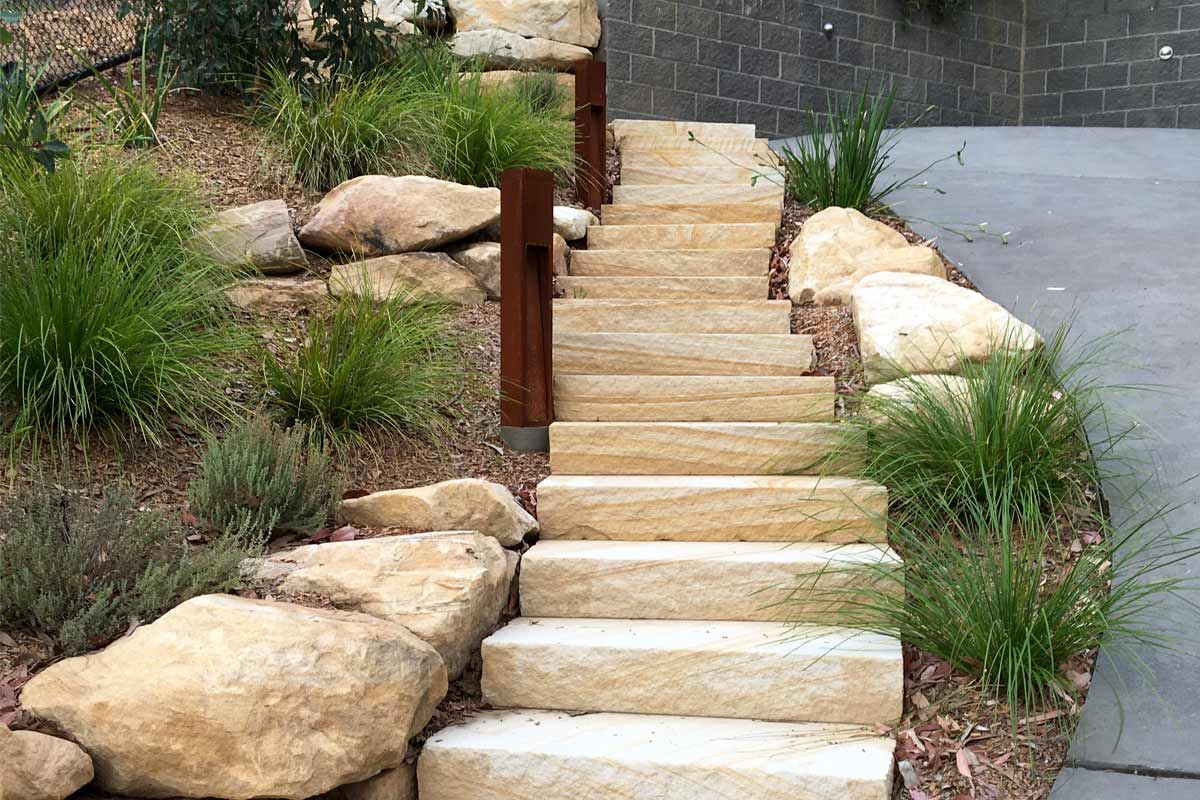 Emu Heights Sandstone Flagging Stairs