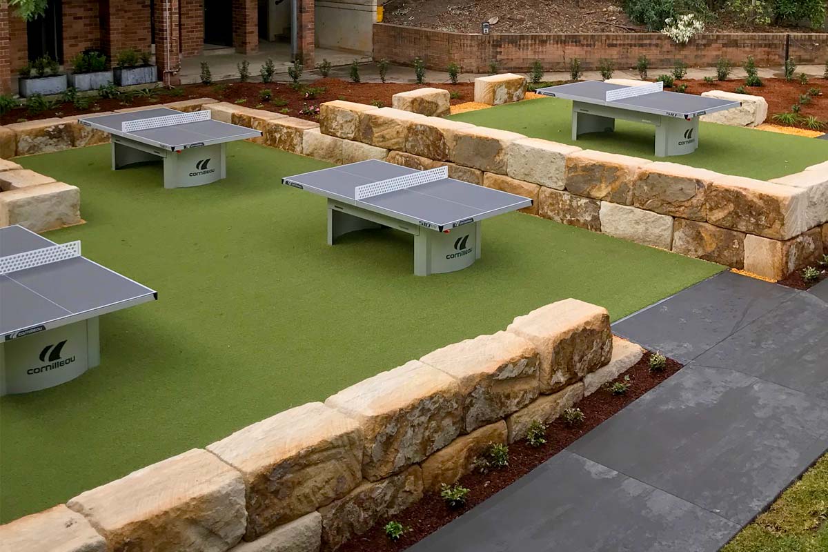 Penrith High School Landscaping Ping Pong Tables