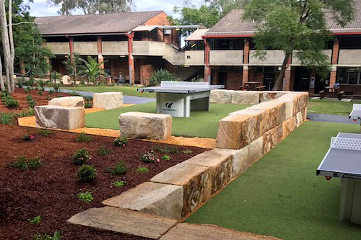 Penrith High School Landscaping Retaining Walls